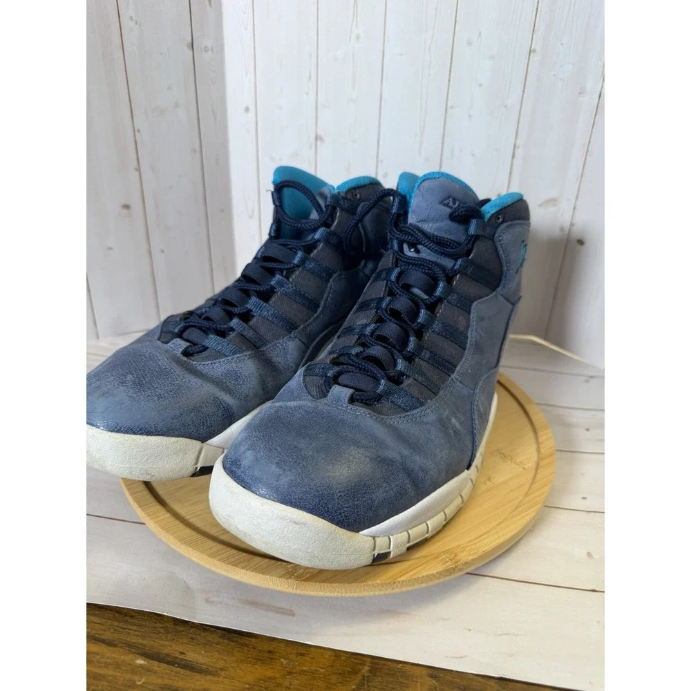 Nike Air Jordan 10 Retro Los Angeles 310805-404 City Pack Ocean Fog Mens 12.5